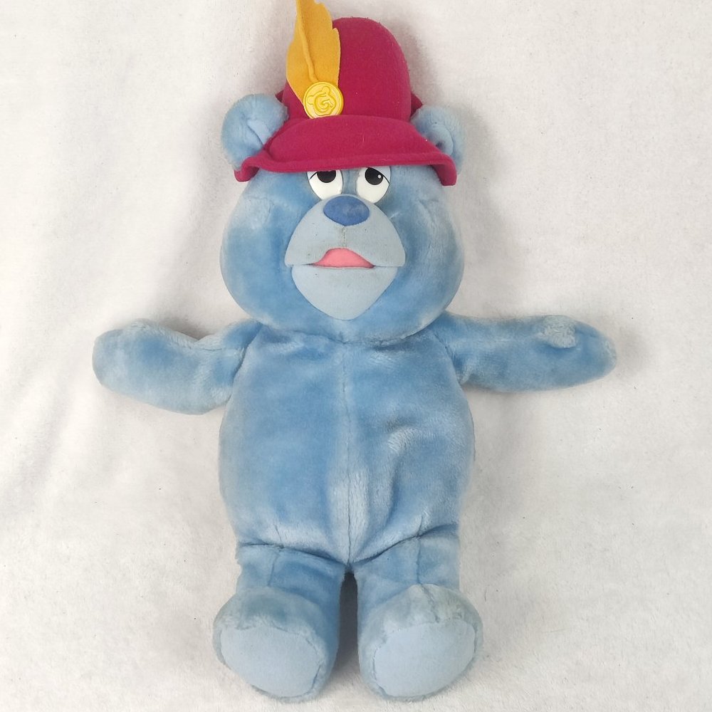 disney’s gummi bears fisher price 1985 vintage tummi plush stuffed animal